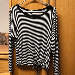 Long sleeve striped shirt